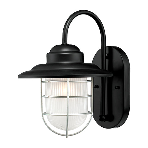 Millennium Lighting 5390-SB R Series Inside Etched Wall Sconce in Satin Black