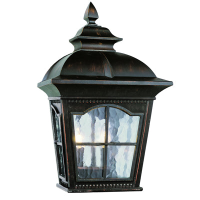 Trans Globe Lighting 5429-1 AR 16" Outdoor Antique Rust Rustic Pocket Lantern