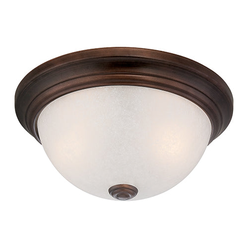 Millennium Lighting 5431-RBZ Light India Scavo Flushmount in Rubbed Bronze