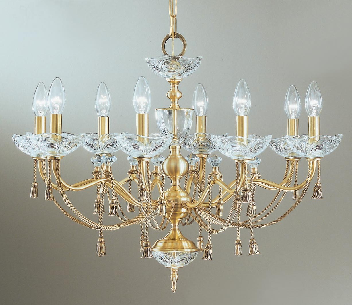 Classic Lighting 5498 SBB Devonshire Traditional Chandelier in Satin Bronze/Brown Patina (Imported from Spain)