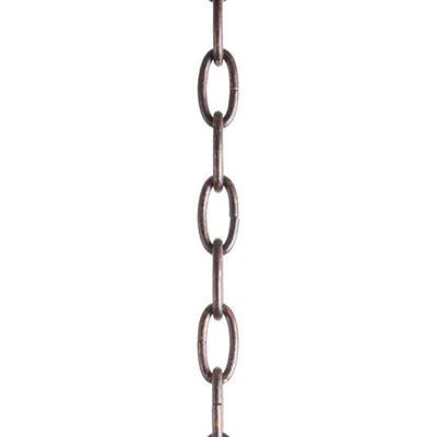 LIVEX Lighting 5607-65 Standard Decorative Chain with Hand-Painted Vintage Gold Leaves