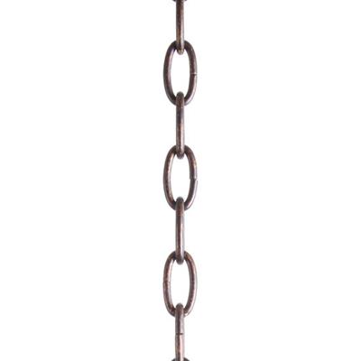LIVEX Lighting 5607-73 Standard Decorative Chain with Hand-Painted Antique Silver Leaves