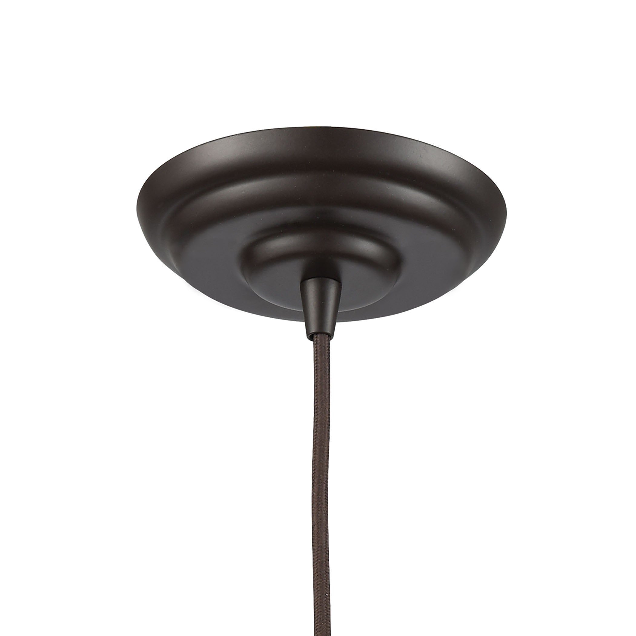 ELK Lighting 56603/1 Warehouse Pendant 1-Light Pendant in Oil Rubbed Bronze with Metal Shade and Cage