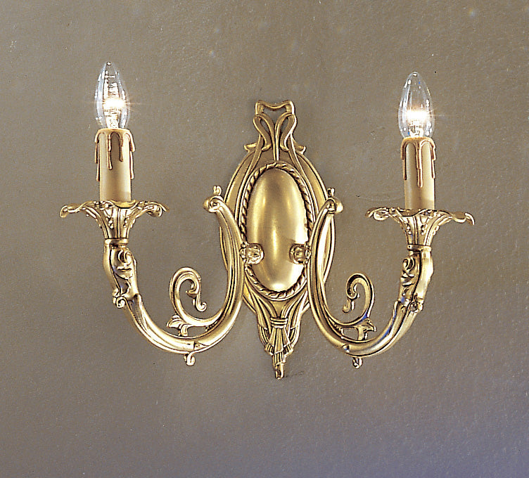 Classic Lighting 5702 SBB Princeton Cast Brass Wall Sconce in Satin Bronze/Brown Patina (Imported from Spain)