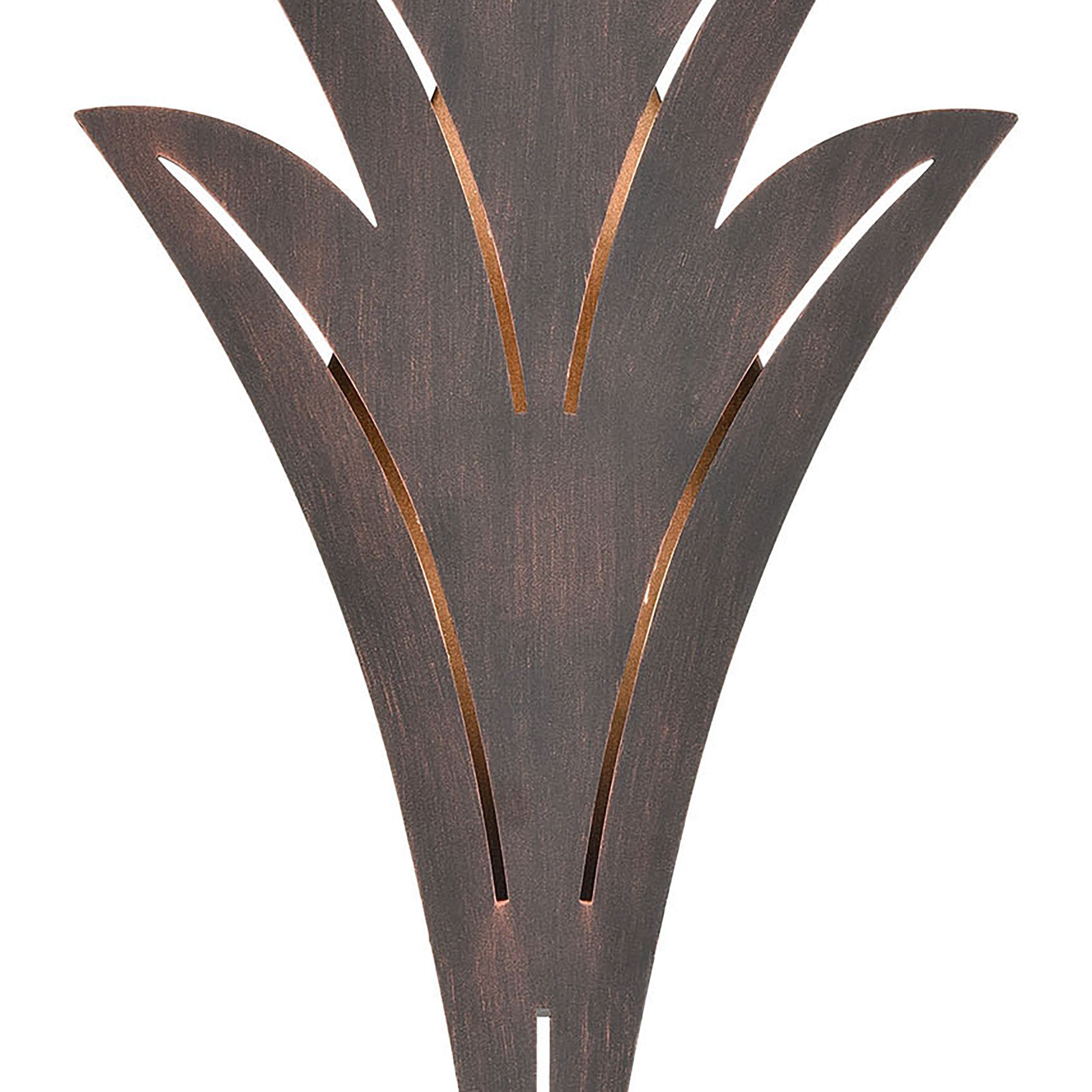 ELK Lighting 57192/LED Palm Fronds Sconce in Bronze Rust with Laser Cut Aluminum - Integrated LED