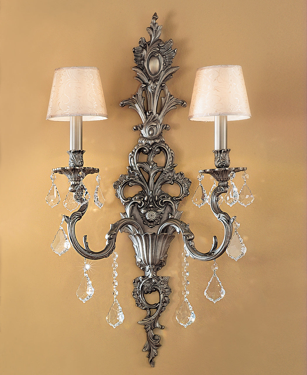Classic Lighting 57342 FG S Majestic Crystal Wall Sconce in French Gold (Imported from Spain)