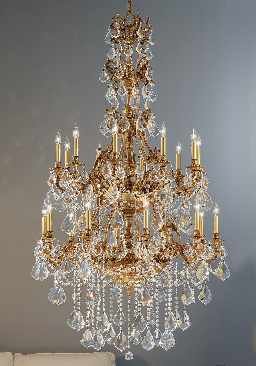 Classic Lighting 57350 FG CBK Majestic Imperial Crystal Chandelier in French Gold (Imported from Spain)