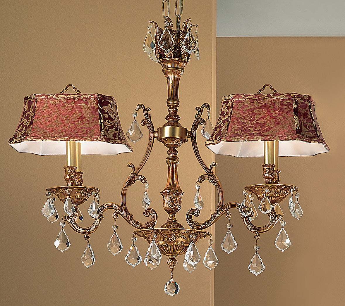 Classic Lighting 57360 FG S Majestic Crystal Island Light in French Gold (Imported from Spain)