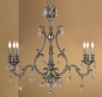 Classic Lighting 57361 AGB SGT Majestic Crystal Island Light in Aged Bronze (Imported from Spain)