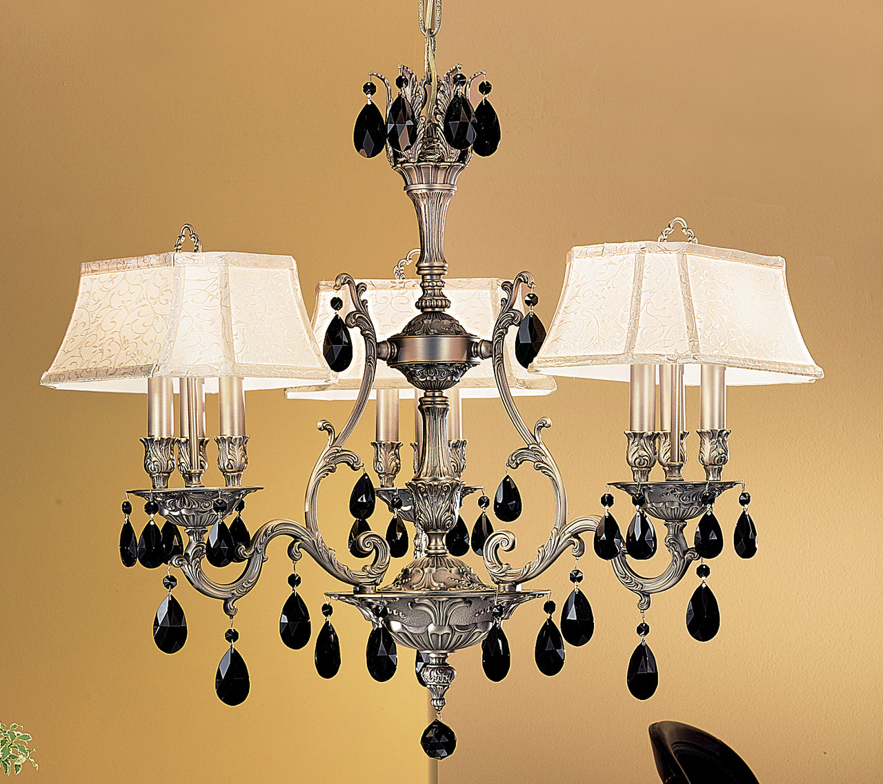 Classic Lighting 57364 AGB SGT Majestic Crystal Chandelier in Aged Bronze (Imported from Spain)