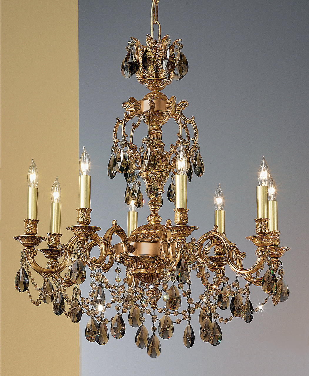 Classic Lighting 57388 FG SC Chateau Imperial Crystal Chandelier in French Gold (Imported from Spain)