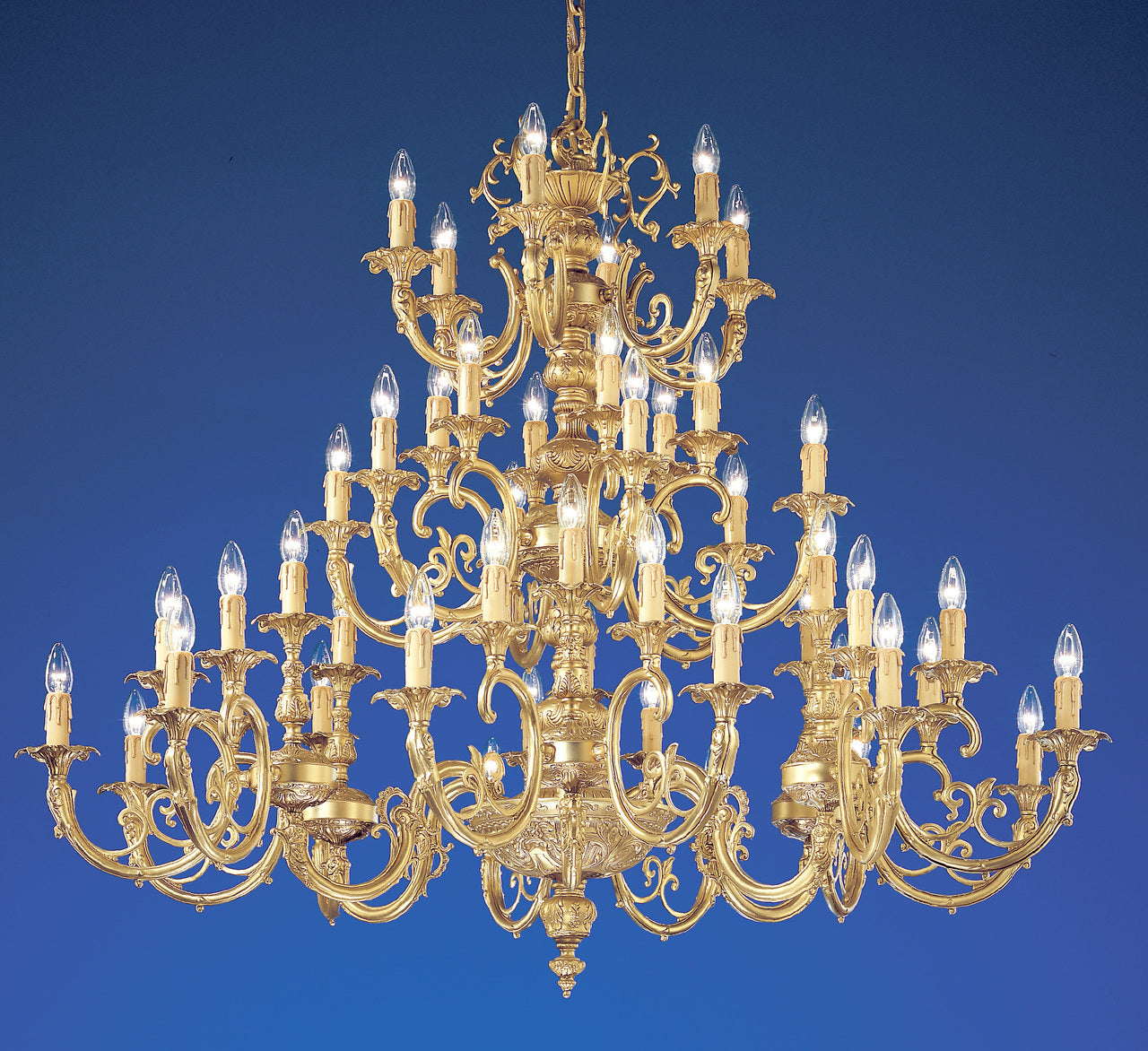 Classic Lighting 5748 SBB Princeton Cast Brass Chandelier in Satin Bronze/Brown Patina (Imported from Spain)