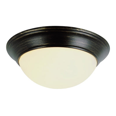 Trans Globe Lighting 57702 ROB 16" Indoor Rubbed Oil Bronze Contemporary Flushmount