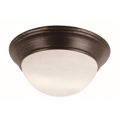 Trans Globe Lighting 57703 ROB 11" Indoor Rubbed Oil Bronze Contemporary Flushmount