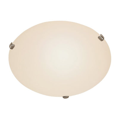 Trans Globe Lighting 58707 BN 15" Indoor Brushed Nickel Contemporary Flushmount