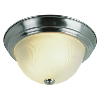 Trans Globe Lighting 58801 BN 13" Indoor Brushed Nickel Traditional Flushmount
