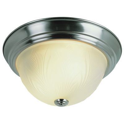 Trans Globe Lighting 58802 BN 15" Indoor Brushed Nickel Traditional Flushmount