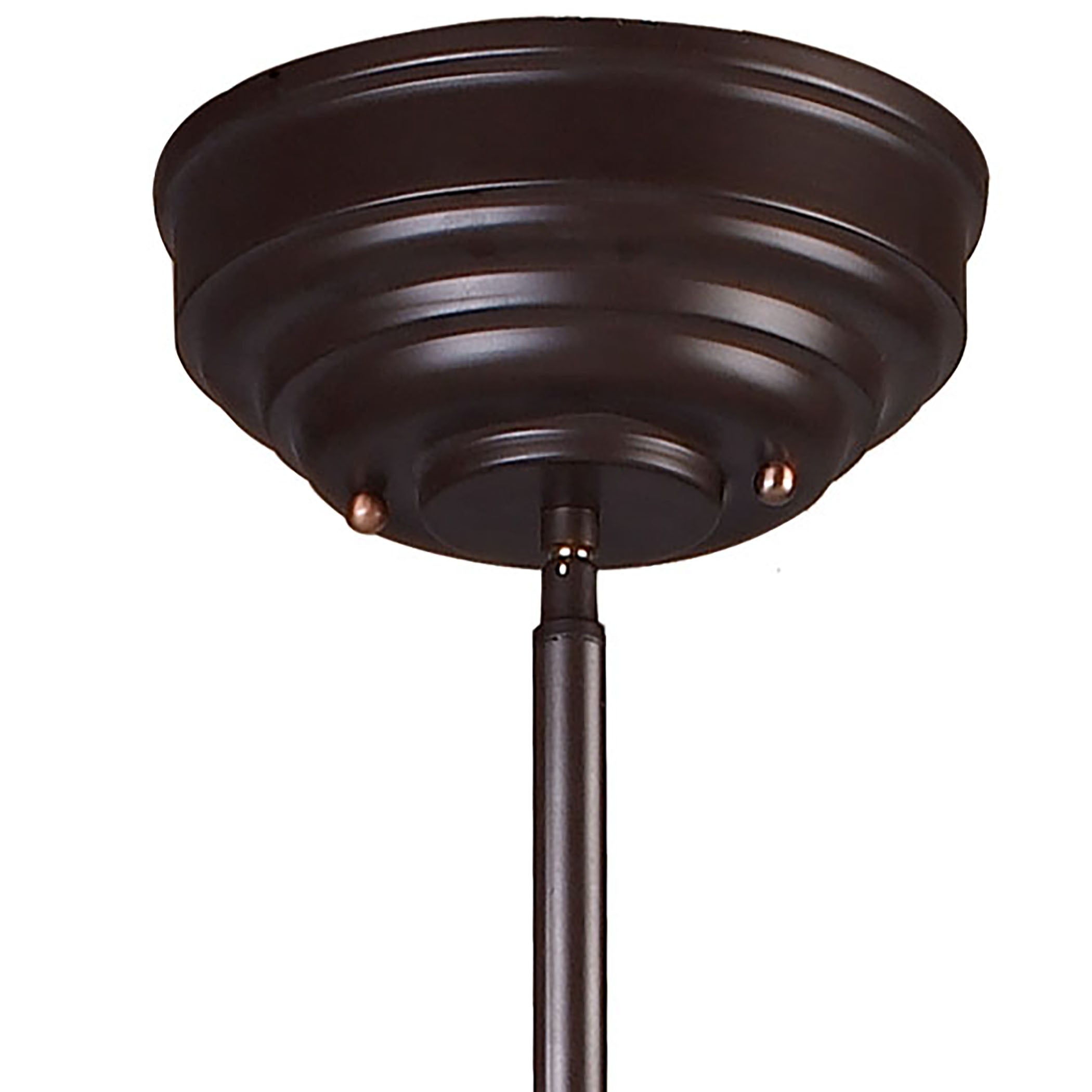 ELK Lighting 66135-3 Chadwick 3-Light Island Light in Oiled Bronze with Matching Shade