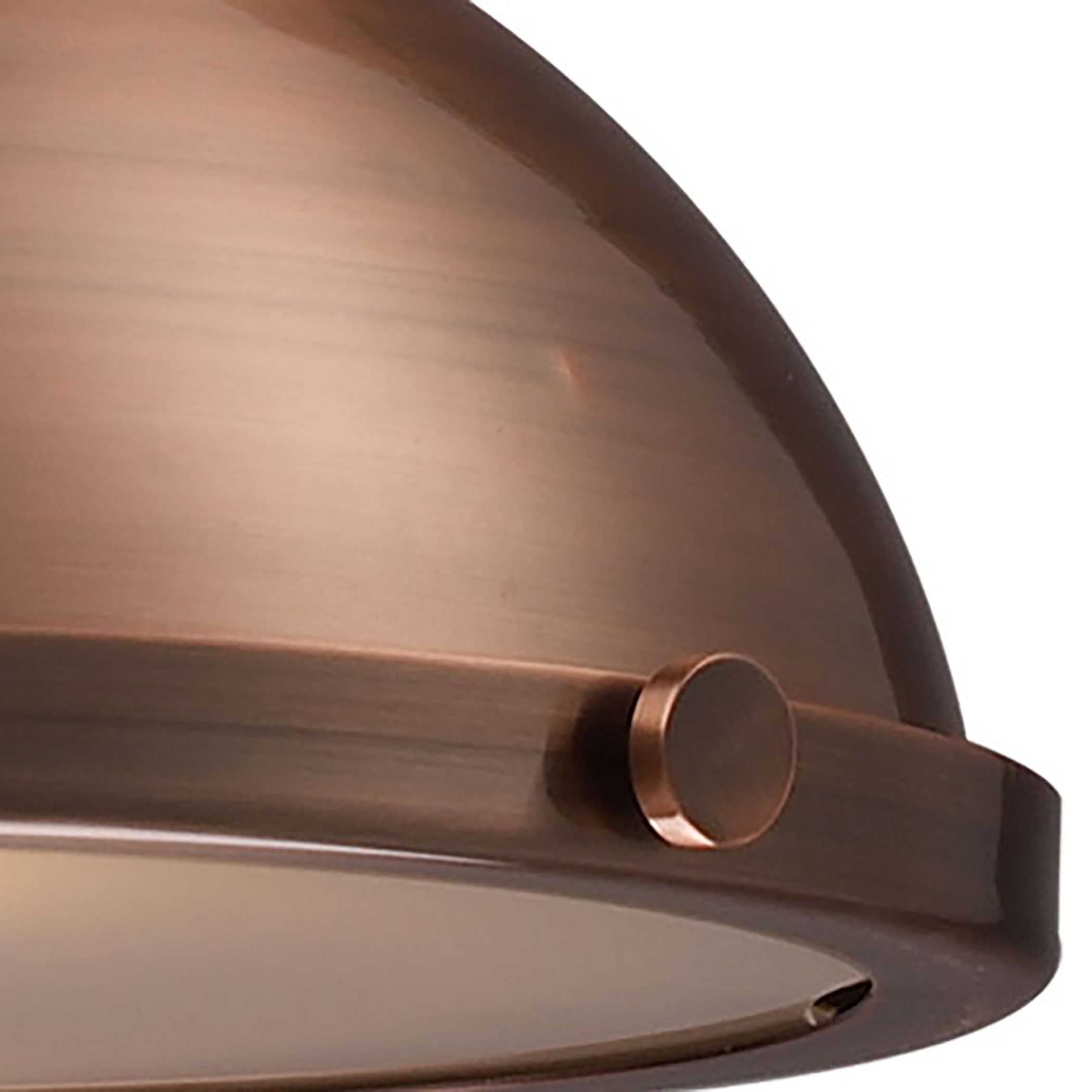 ELK Lighting 66144-1 Chadwick 1-Light Pendant in Antique Copper with Matching Shade