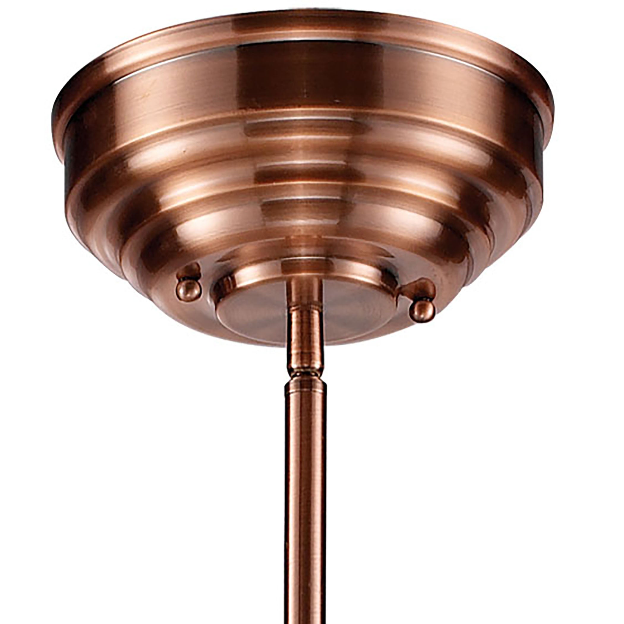 ELK Lighting 66145-3 Chadwick 3-Light Island Light in Antique Copper with Matching Shade