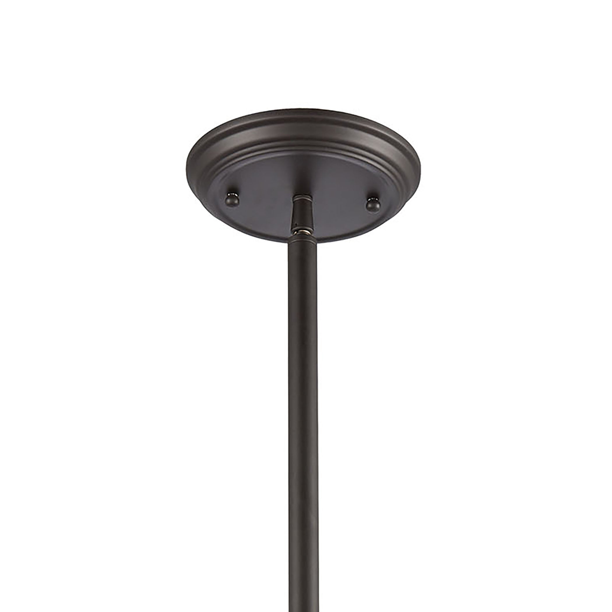 ELK Lighting 66579-1 Chadwick 1-Light Mini Pendant in Oil Rubbed Bronze with Metal and Frosted Glass