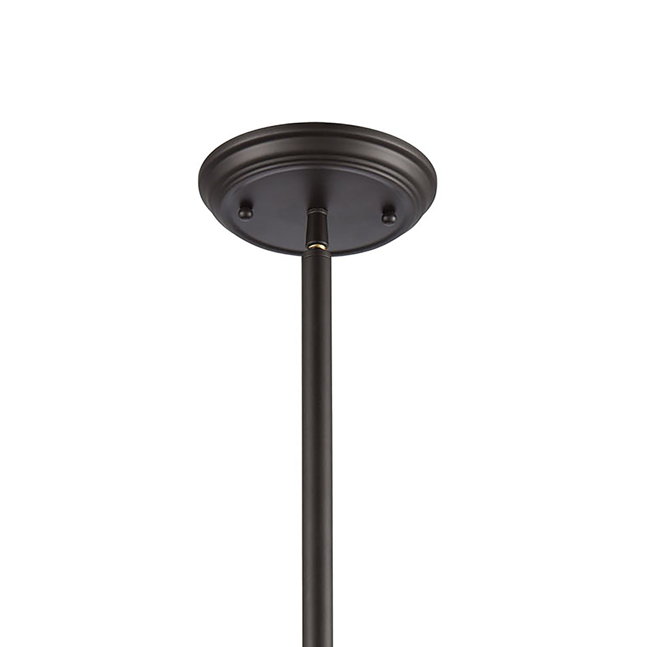 ELK Lighting 66618-1 Chadwick 1-Light Pendant in Oil Rubbed Bronze with Metal and Frosted Glass