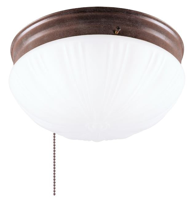 Westinghouse 6720200 Two-Light Indoor Flush-Mount Ceiling Fixture with Pull Chain