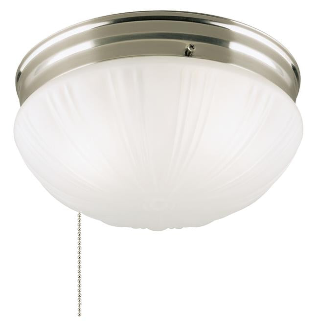 Westinghouse 6721000 Two-Light Indoor Flush-Mount Ceiling Fixture with Pull Chain