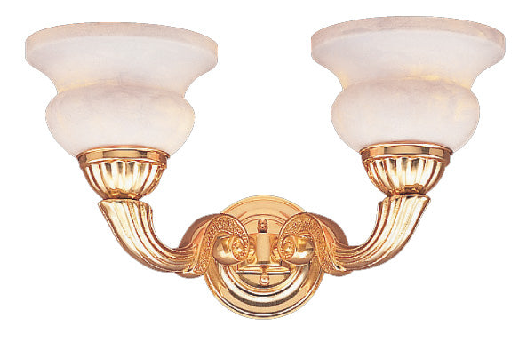 Classic Lighting 67302 G Barrington Cast Glass Wall Sconce in Gold