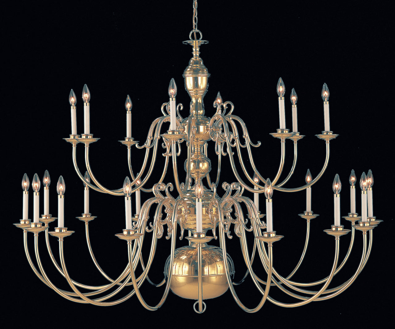 Classic Lighting 6746 Hermitage Traditional Chandelier in Polished Brass