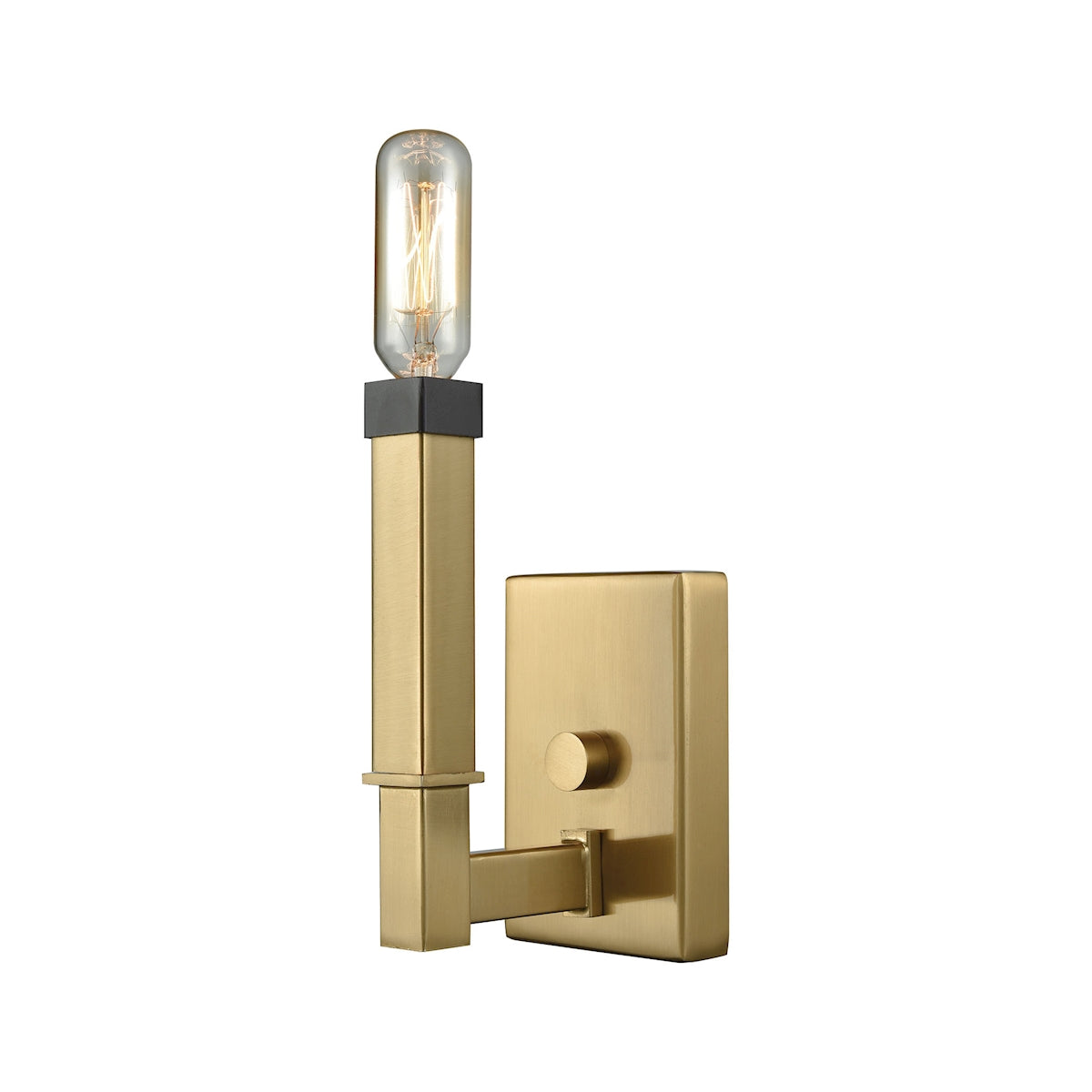 ELK Lighting 67750/1 Mandeville 1-Light Vanity Lamp in Oil Rubbed Bronze and Satin Brass