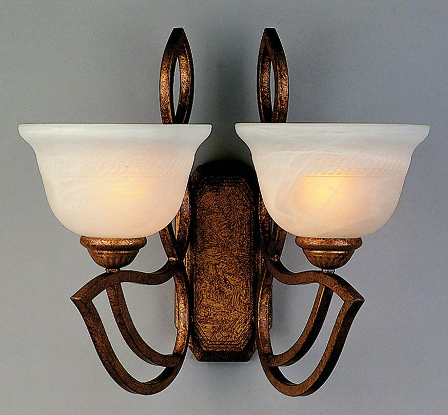 Classic Lighting 68902 GB Alpha Glass/Iron Wall Sconce in Golden Bronze
