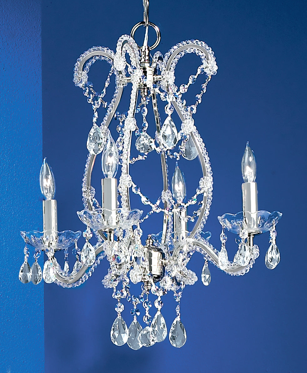 Classic Lighting 69724 CH PAM Aurora Crystal Chandelier in Chrome