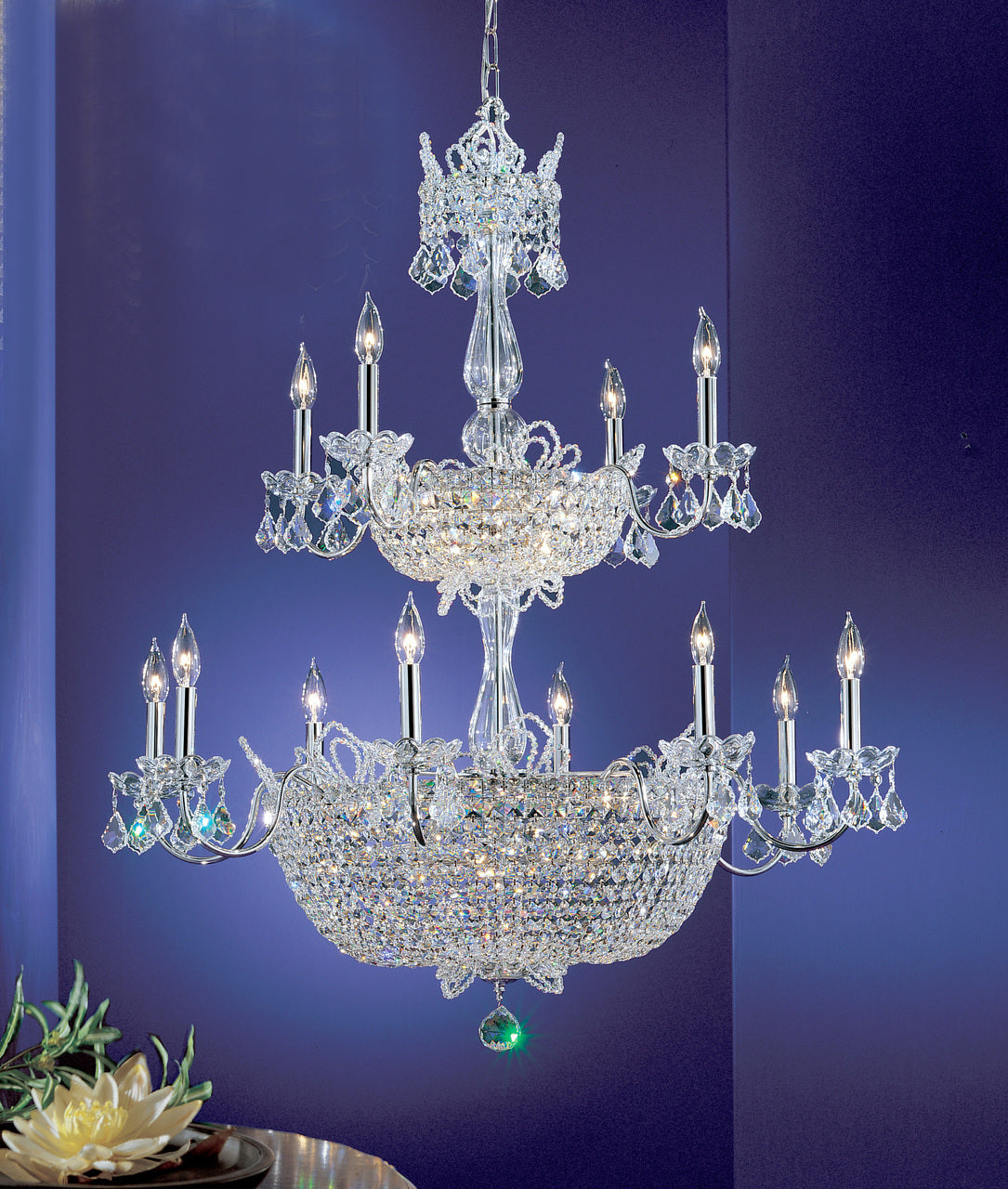 Classic Lighting 69789 CH CP Crown Jewels Crystal Chandelier in Chrome