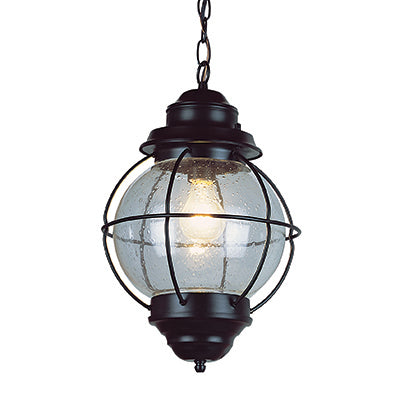 Trans Globe Lighting 69903 BK 13.5" Outdoor Black Nautical Hanging Lantern