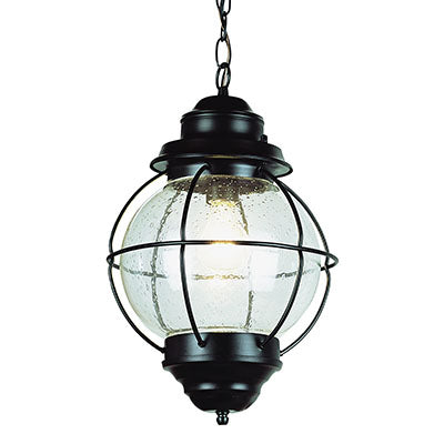 Trans Globe Lighting 69906 BK 19" Outdoor Black Nautical Hanging Lantern