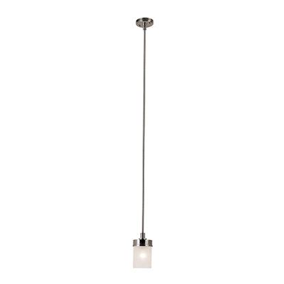 Trans Globe Lighting 70330 BN 4.5" Indoor Brushed Nickel Contemporary Mini Pendant