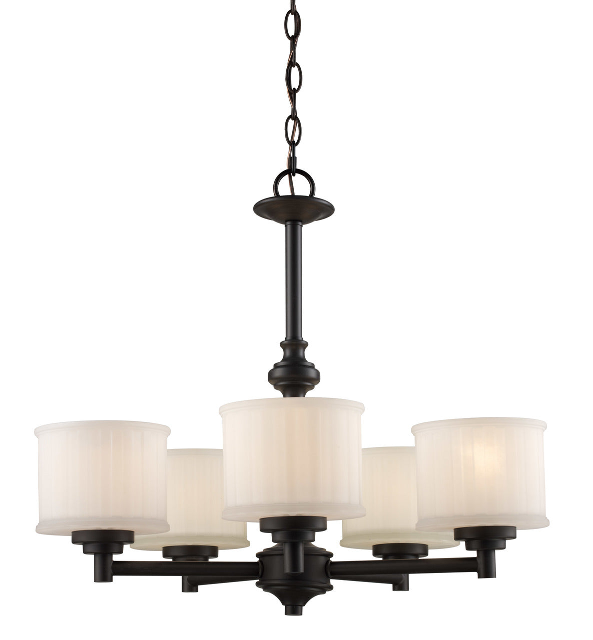 Trans Globe Lighting 70728 ROB 24" Indoor Rubbed Oil Bronze Transitional Chandelier