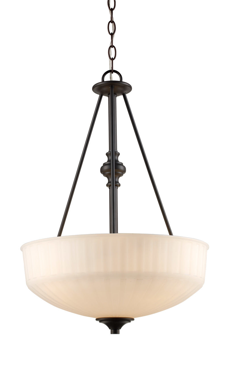 Trans Globe Lighting 70729-1 ROB 17" Indoor Rubbed Oil Bronze Transitional Pendant