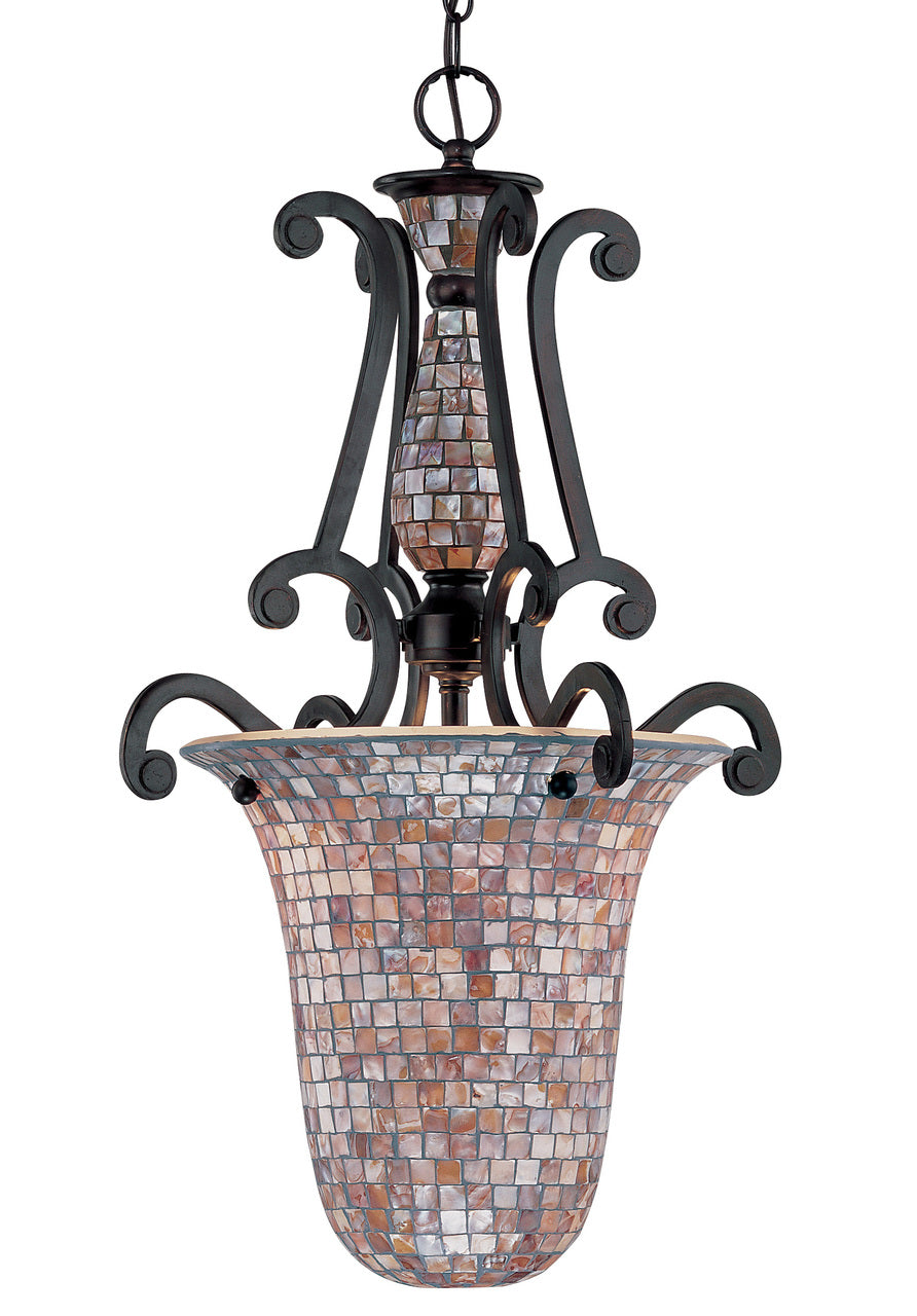 Classic Lighting 71144 ORB Pearl River Wrought Iron Pendant in Oil-Rubbed Bronze