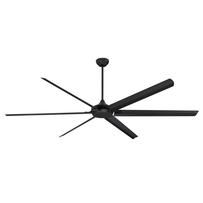 Westinghouse 7224800 Widespan 100-Inch Indoor Ceiling Fan, DC MotorMatte Black Finish with Black Blades, Remote Control Included