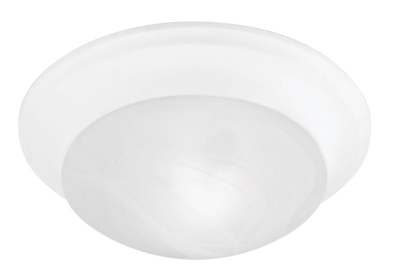 LIVEX Lighting 7302-03 Omega Flushmount in White (1 Light)