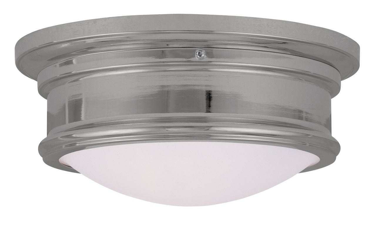 LIVEX Lighting 7341-05 Astor Flushmount in Polished Chrome (2 Light)