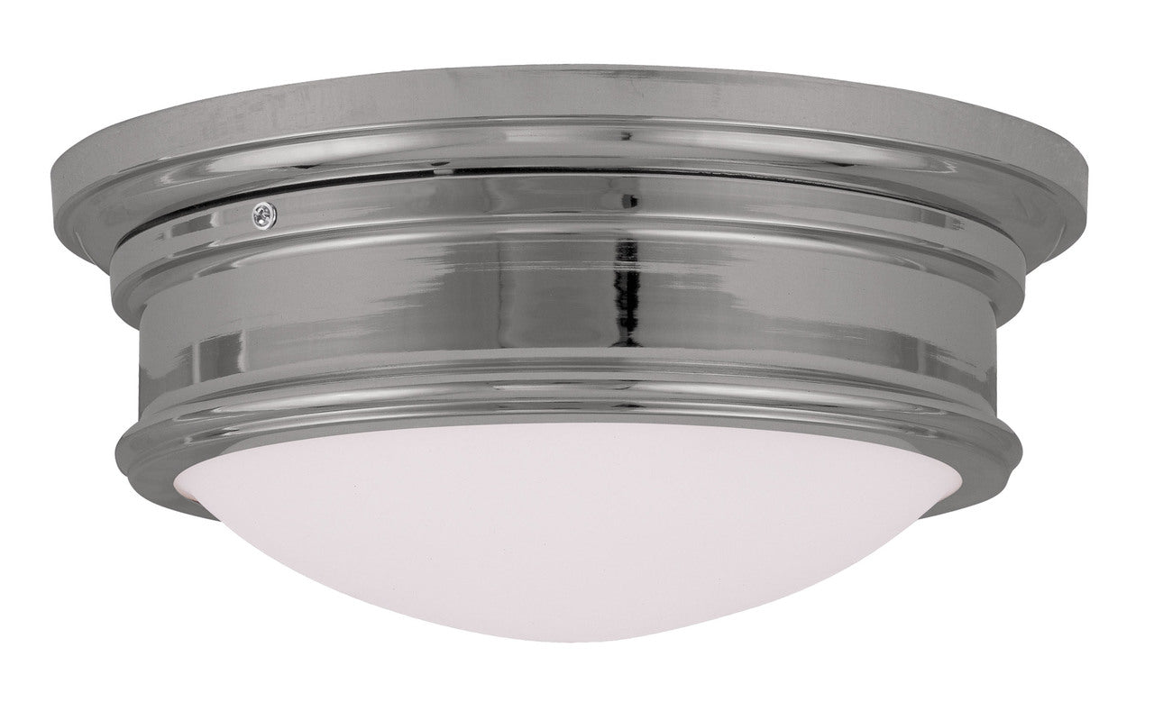 LIVEX Lighting 7342-05 Astor Flushmount in Polished Chrome (2 Light)