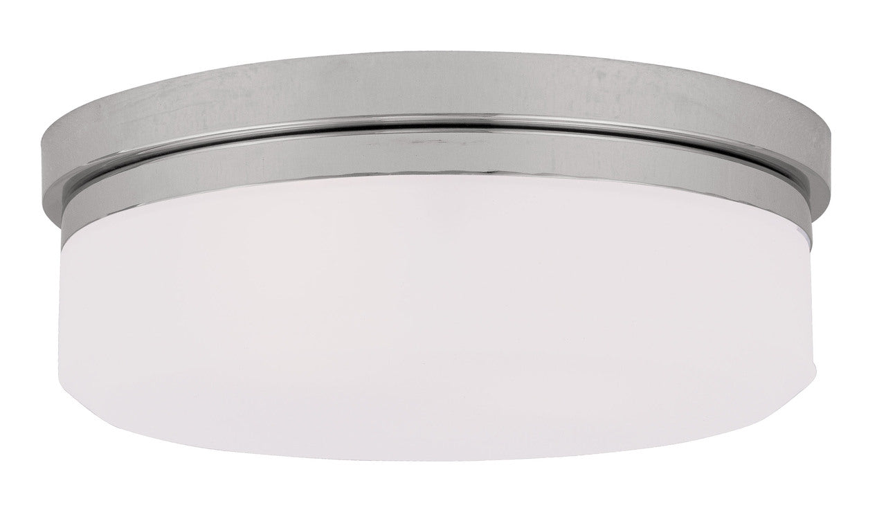 LIVEX Lighting 7392-05 Stratus Contemporary Flushmount/Wall Mount in Polished Chrome (2 Light)