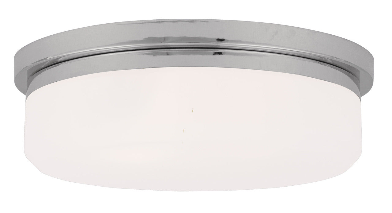 LIVEX Lighting 7393-05 Stratus Contemporary Flushmount/Wall Mount in Polished Chrome (3 Light)