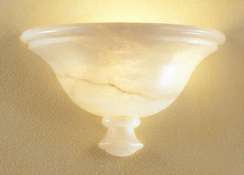 Classic Lighting 7483 CRM Navarra Alabaster Wall Sconce in Cream (Imported from Spain)