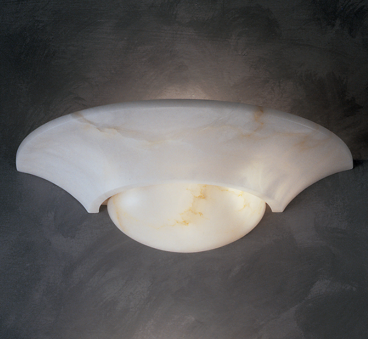 Classic Lighting 7493 W Navarra Alabaster Wall Sconce in White (Imported from Spain)