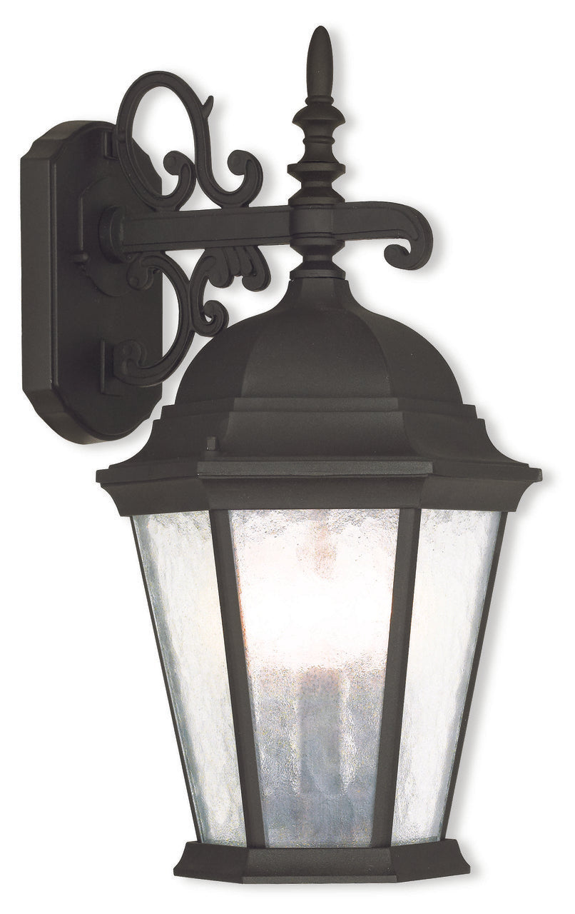 LIVEX Lighting 75466-14 Hamilton Outdoor Wall Lantern in Textured Black (3 Light)