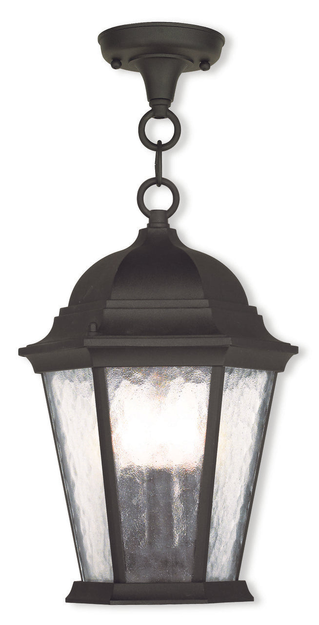 LIVEX Lighting 75469-14 Hamilton Chain Lantern in Textured Black (3 Light)